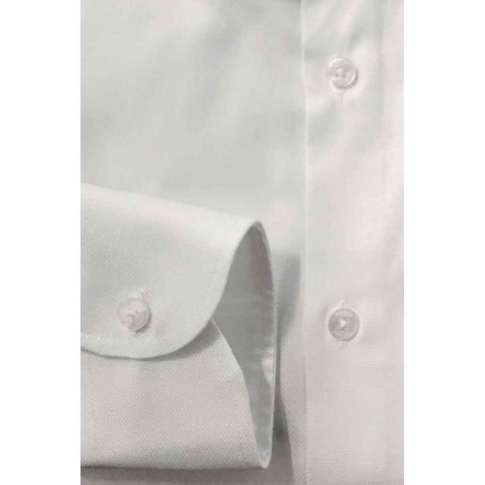 Baldinini Trend White Cotton Shirt