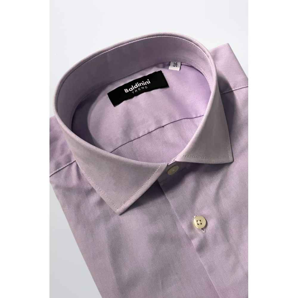 Baldinini Trend Purple Cotton Shirt