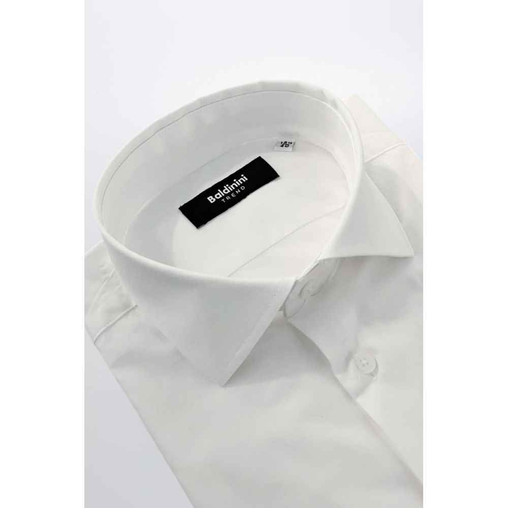 Baldinini Trend White Cotton Shirt