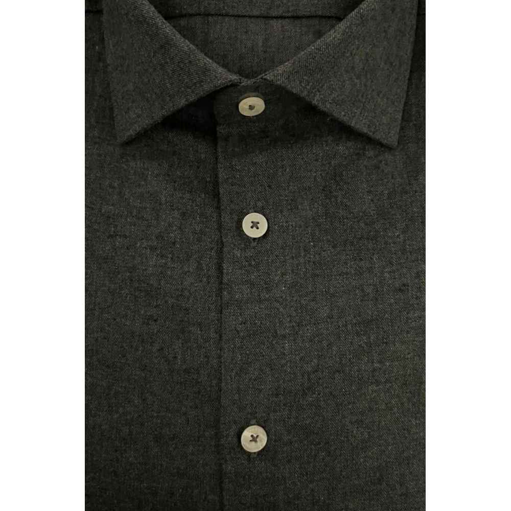 Baldinini Trend Gray Cotton Shirt