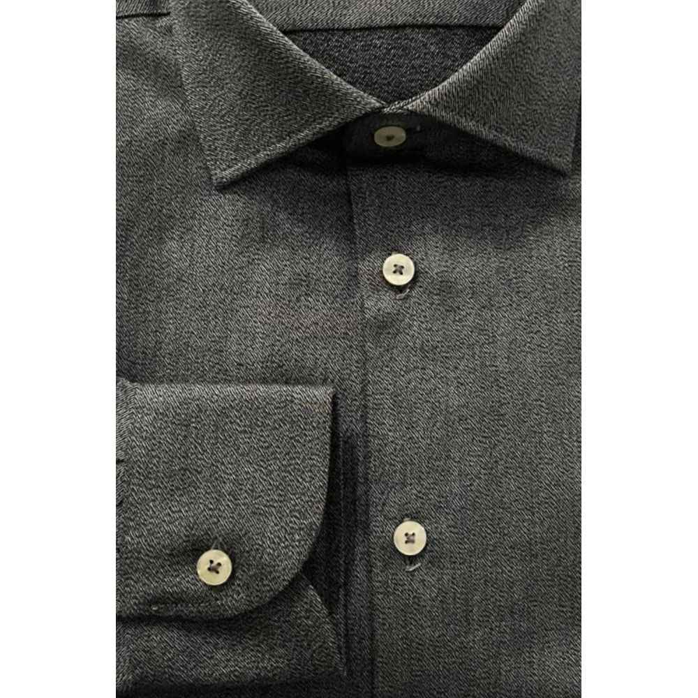 Baldinini Trend Gray Cotton Shirt