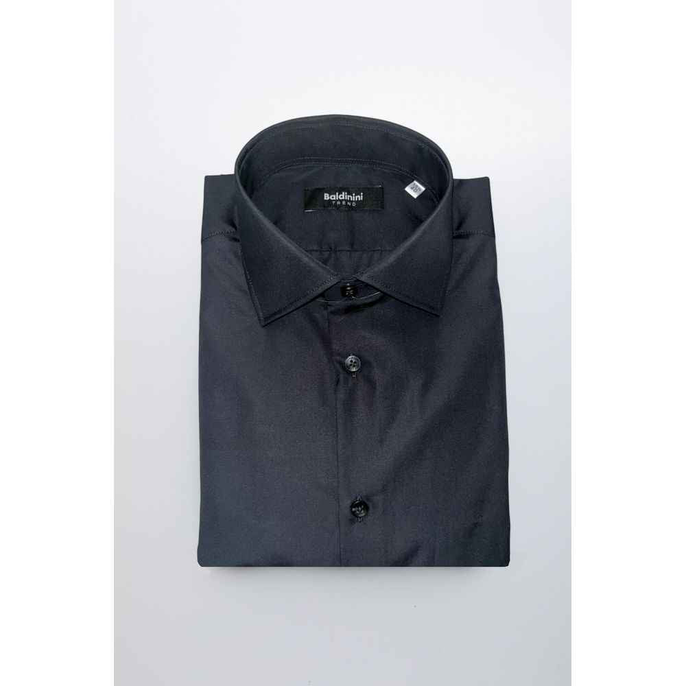 Baldinini Trend Black Cotton Shirt
