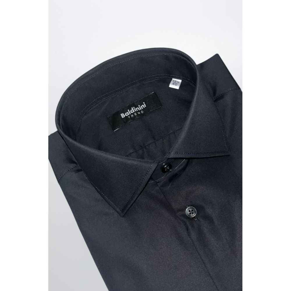 Baldinini Trend Black Cotton Shirt