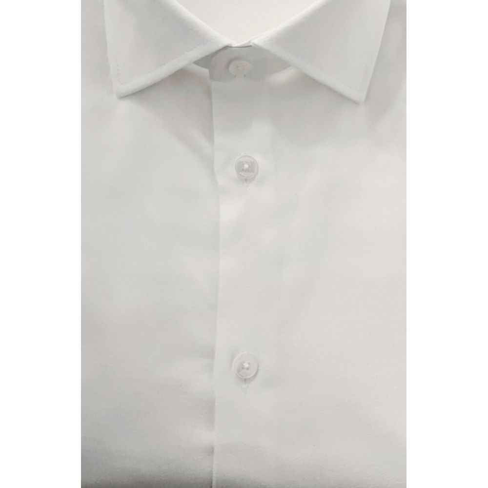 Baldinini Trend White Cotton Shirt