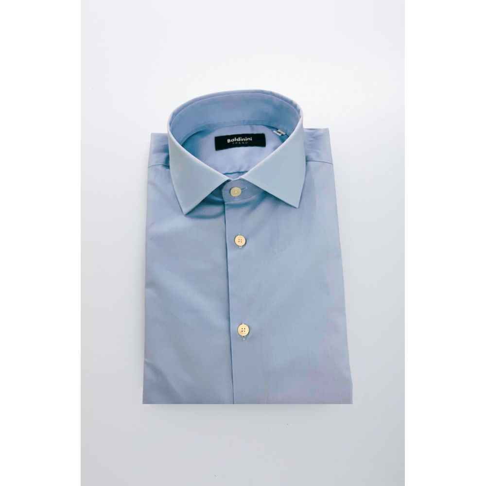 Baldinini Trend Light Blue Cotton Shirt