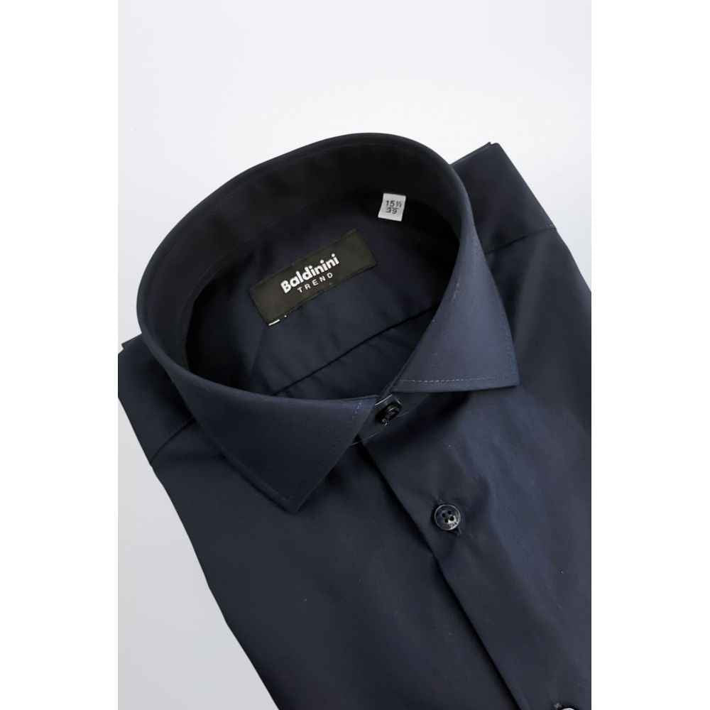 Baldinini Trend Blue Cotton Shirt