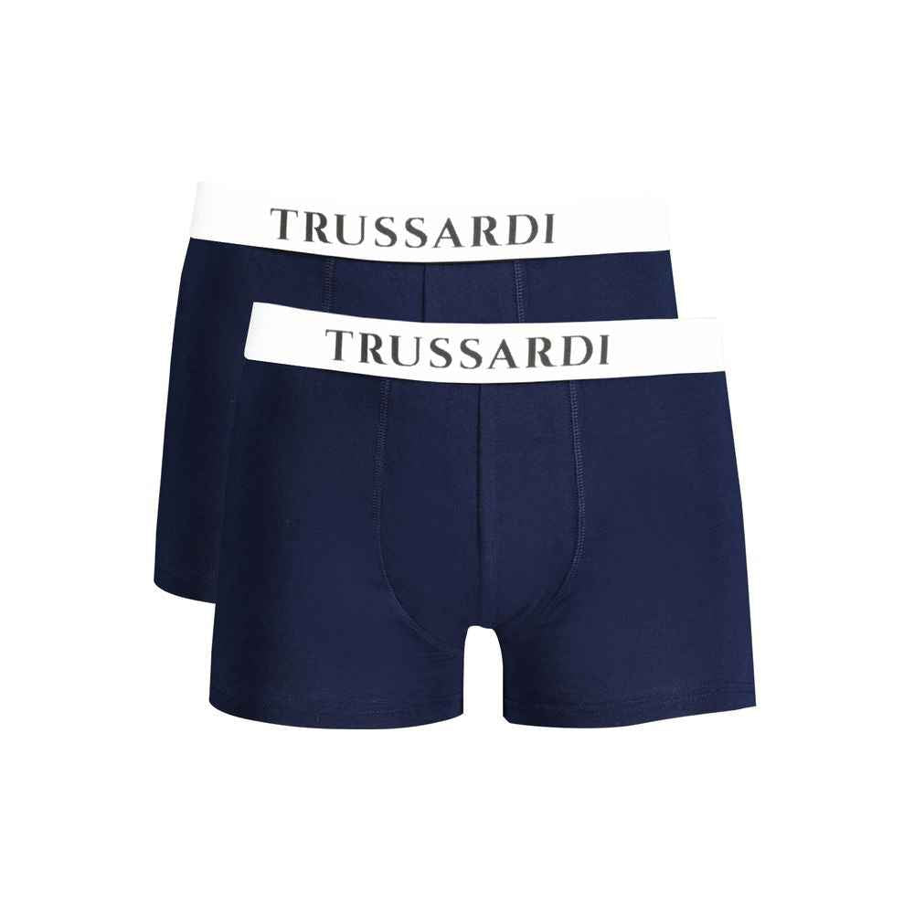 Trussardi Blue Cotton Underwear