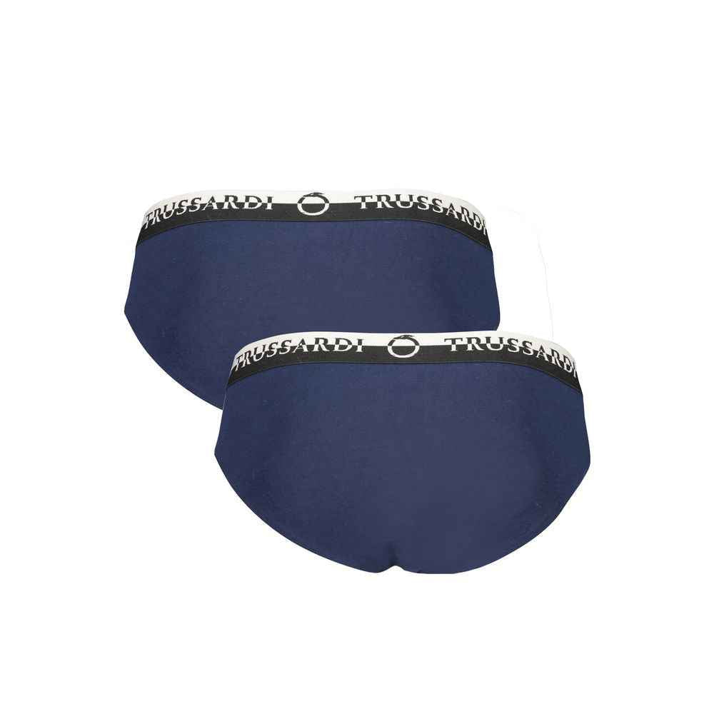 Trussardi Blue Cotton Underwear
