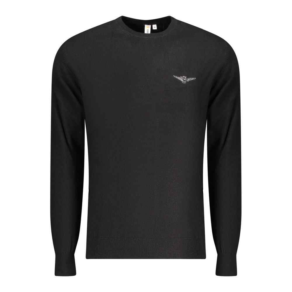 Accademia Militare Black Cotton Men Sweater