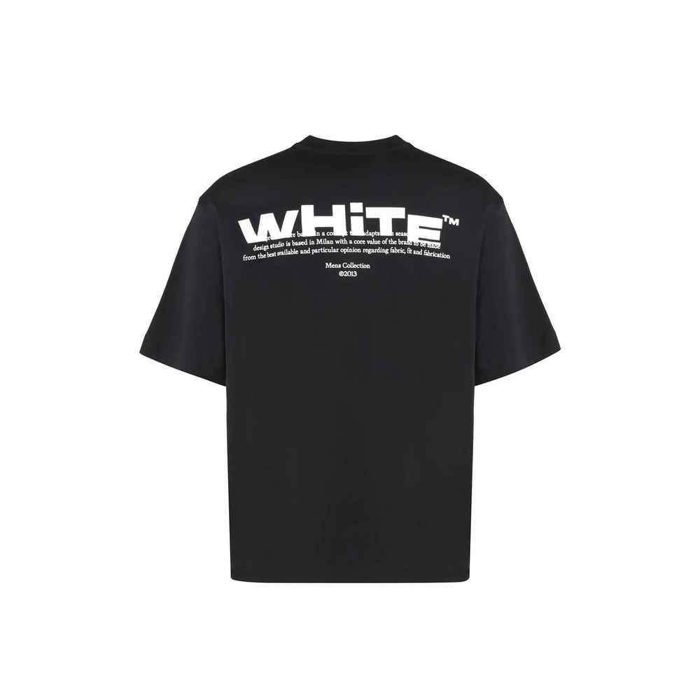 Off-White Black Cotton T-Shirt