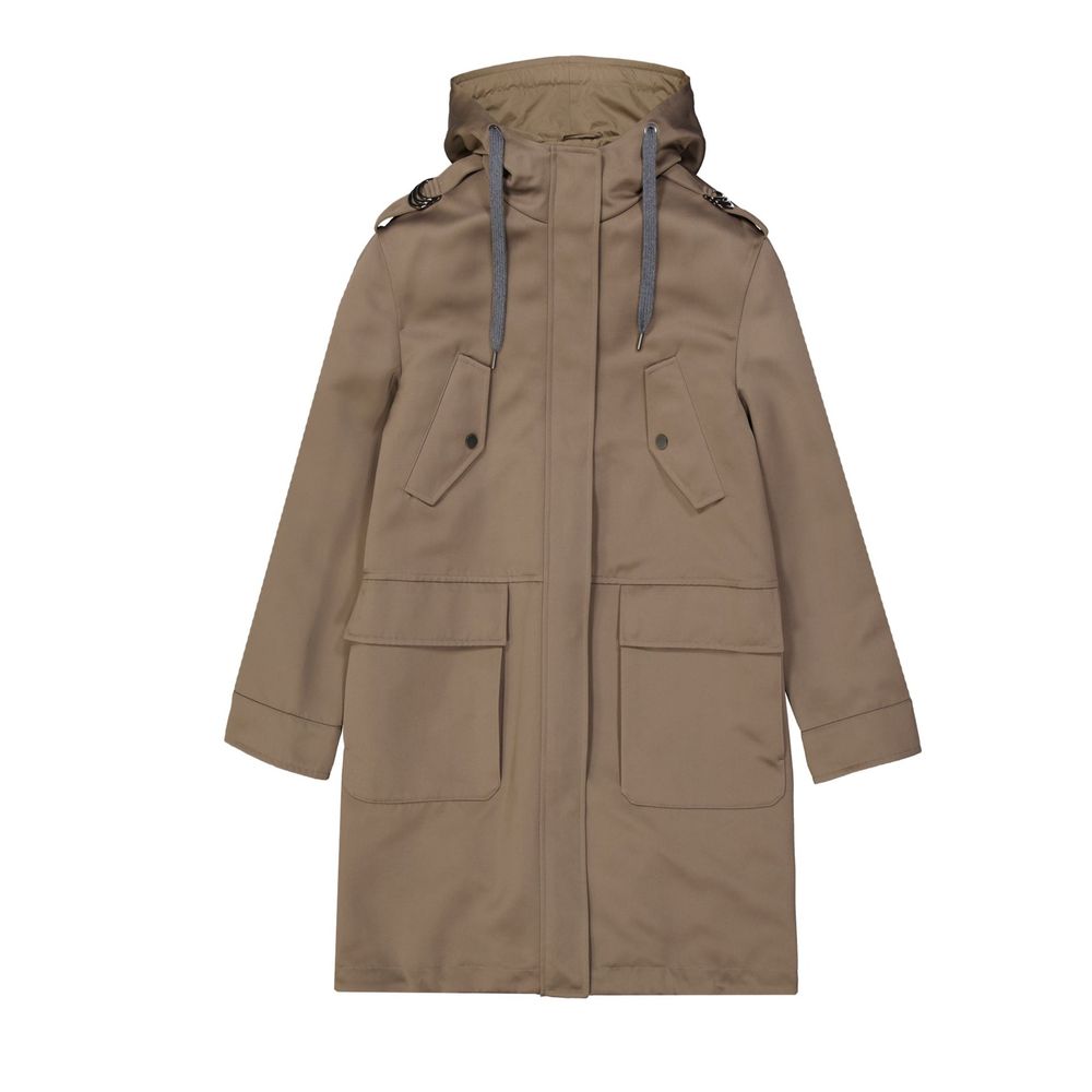 Brunello Cucinelli Brown Polyester Parka