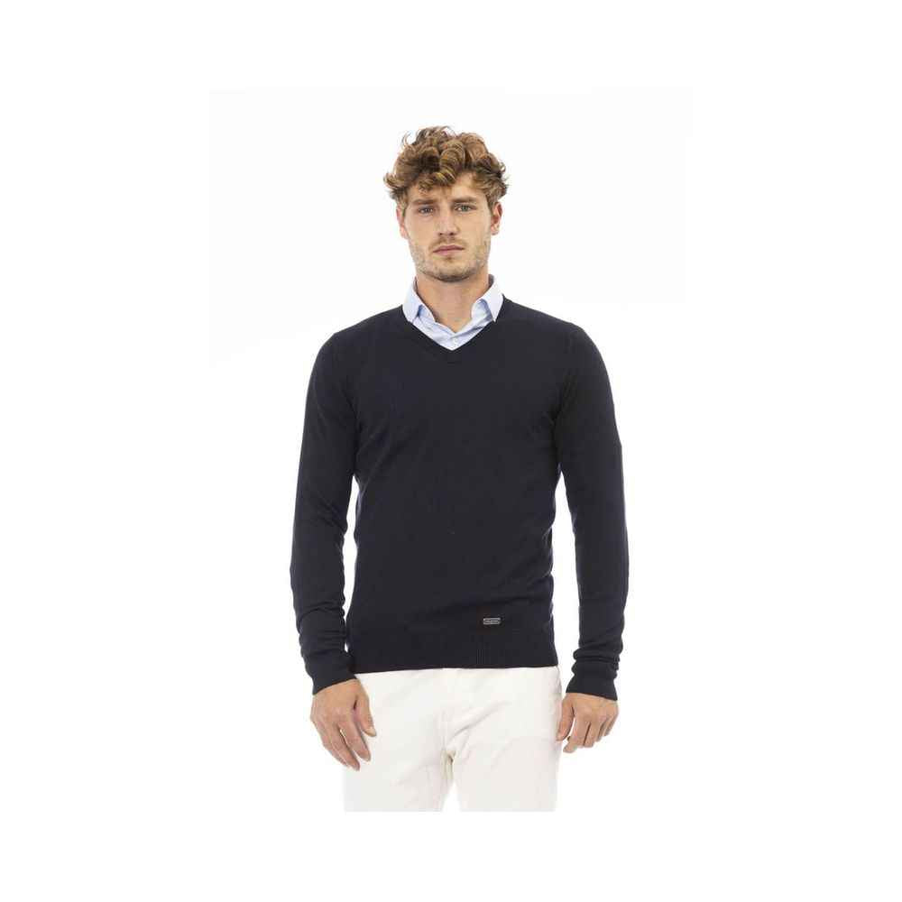 Baldinini Trend Blue Cashmere Sweatshirt
