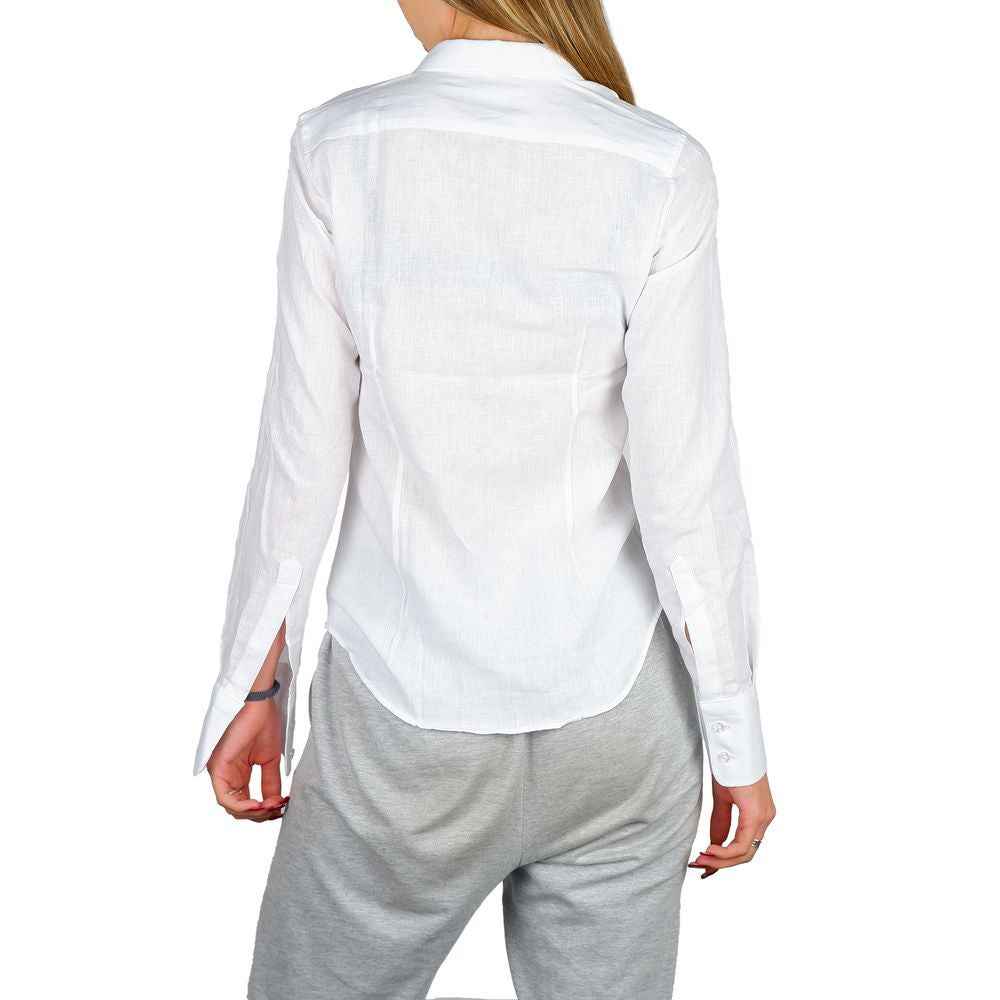 Made in Italy White Cotton Dress Shirt