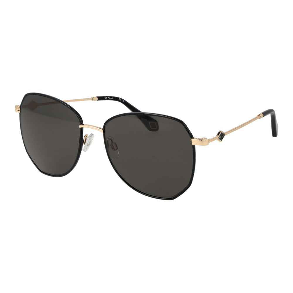 Replay Black Metal Sunglasses