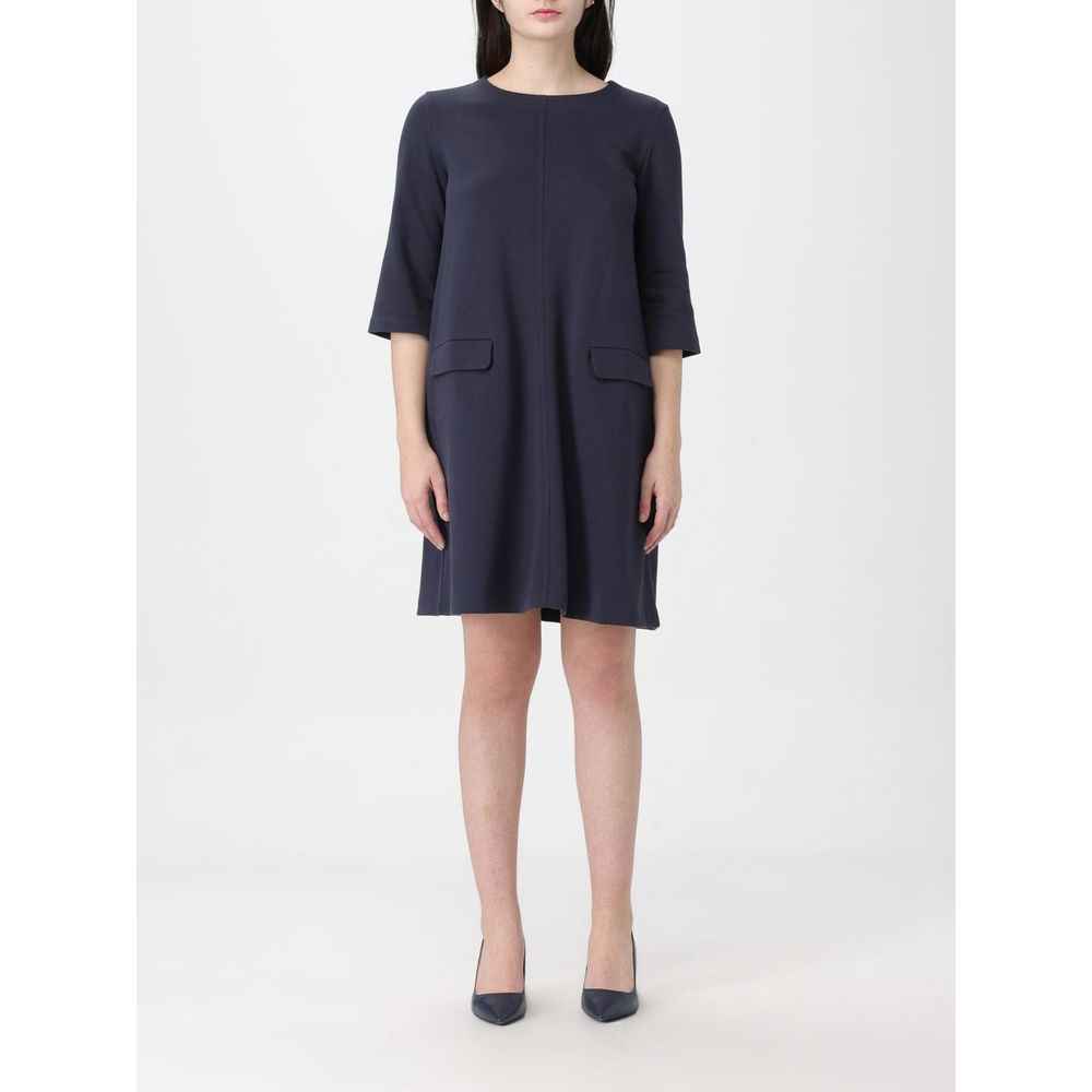 Max Mara Blue Cotton Casual Dress
