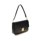 Coccinelle Black Calf Leather Bos Taurus Shoulder Bag