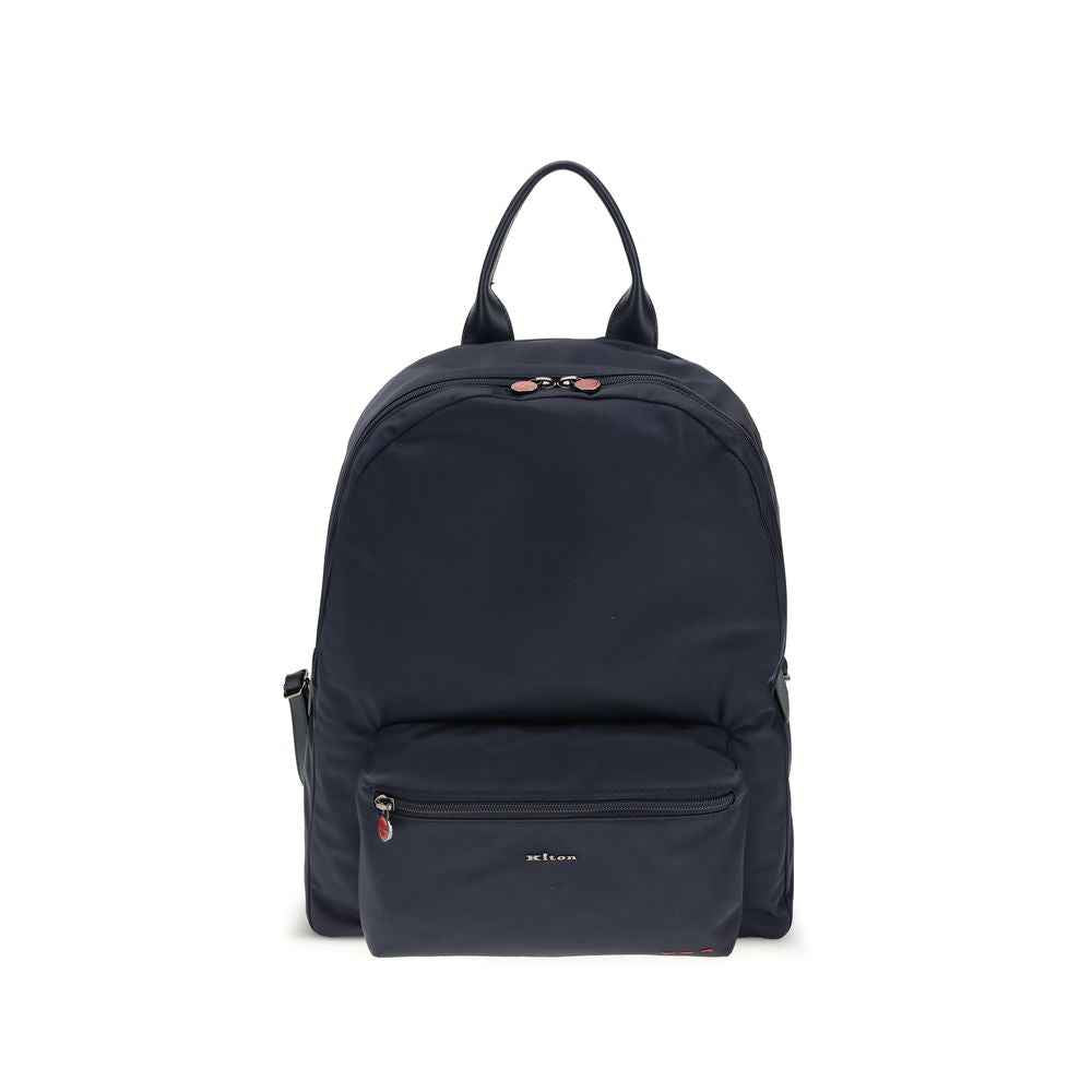 Kiton Blue Fabric Backpack