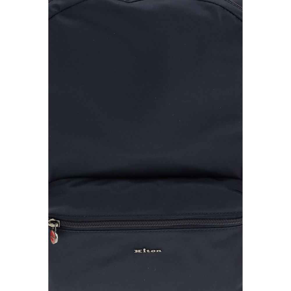 Kiton Blue Fabric Backpack