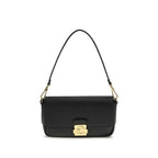 Coccinelle Black Calf Leather Bos Taurus Shoulder Bag