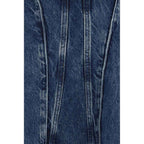 Agolde Blue Cotton Corset