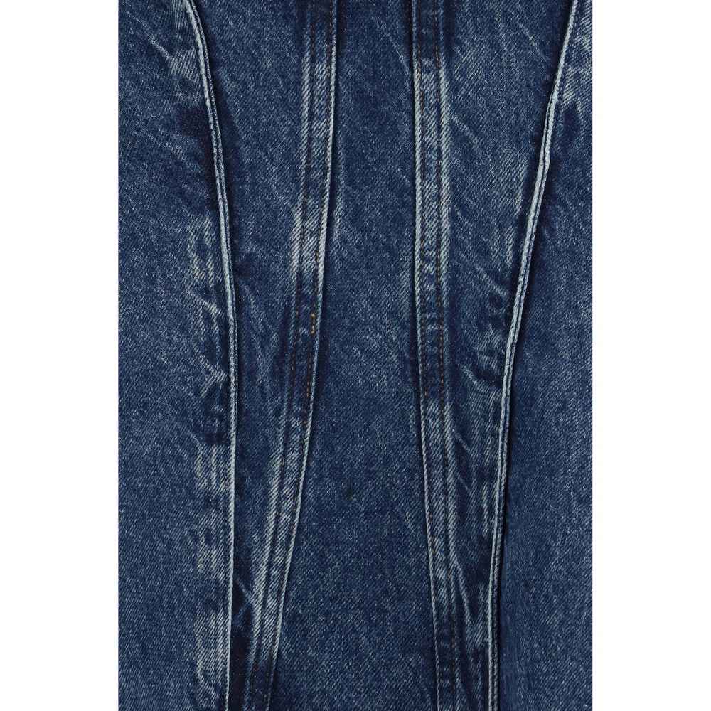 Agolde Blue Cotton Corset