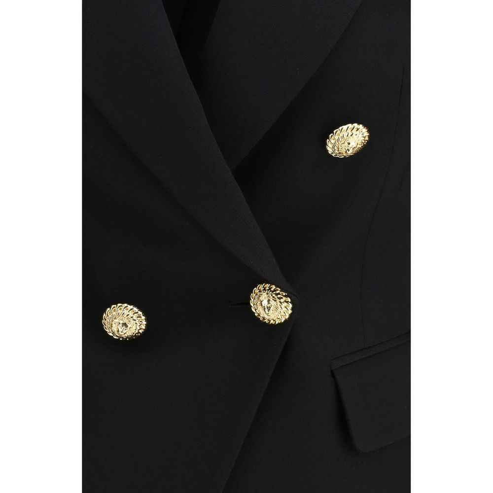 Balmain Black Wool Oves Aries Blazer