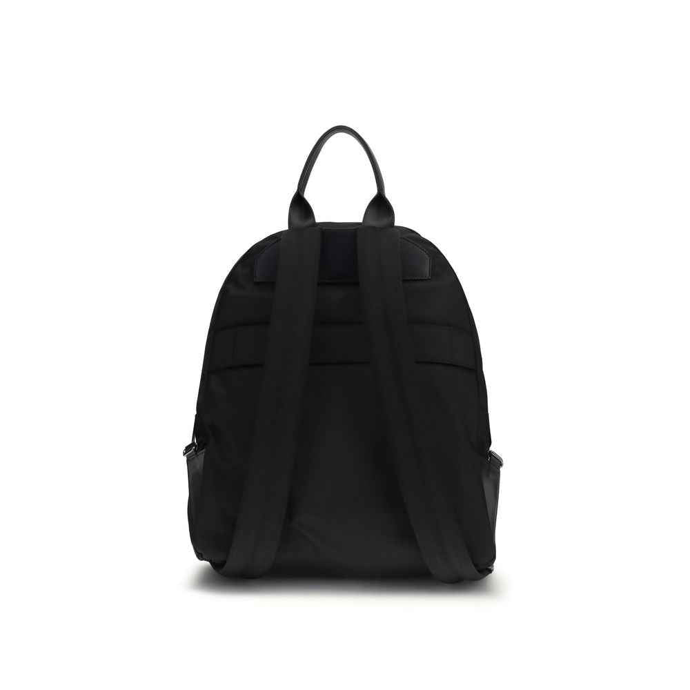 Kiton Black Nylon Backpack