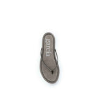 Pedro García Bicolor Crystals Flat Sandals