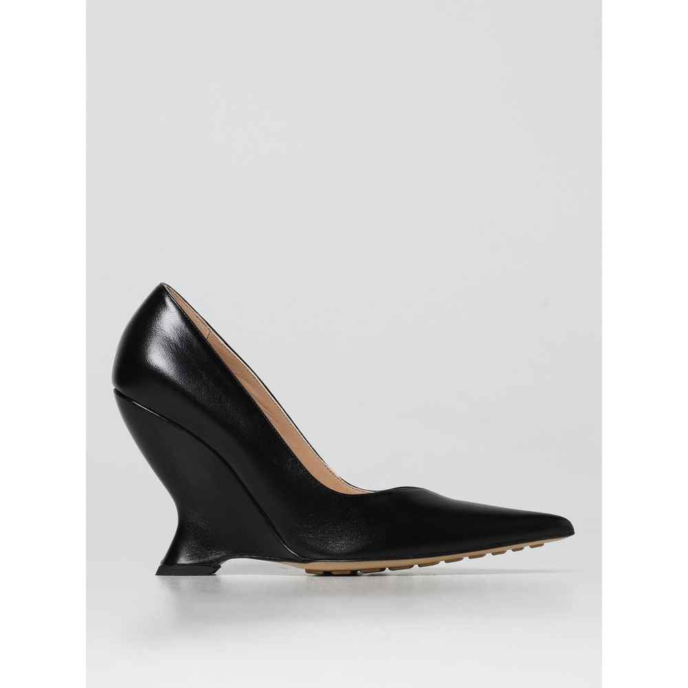 Bottega Veneta Black Leather High Heel Pumps