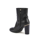 Tommy Hilfiger Black Leather Ankle Boots
