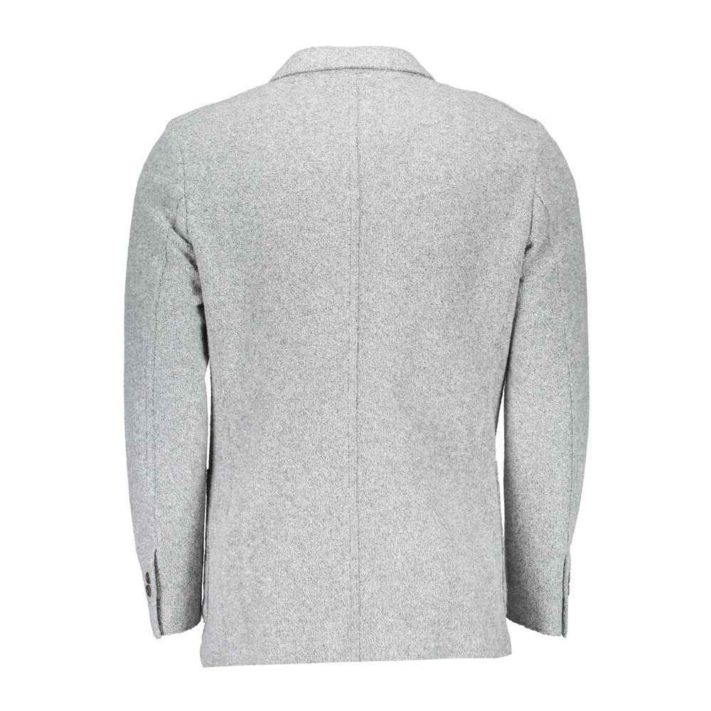 Gant Gray Polyester And Wool Blazer