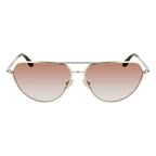 Victoria Beckham Gold Metal Sunglasses