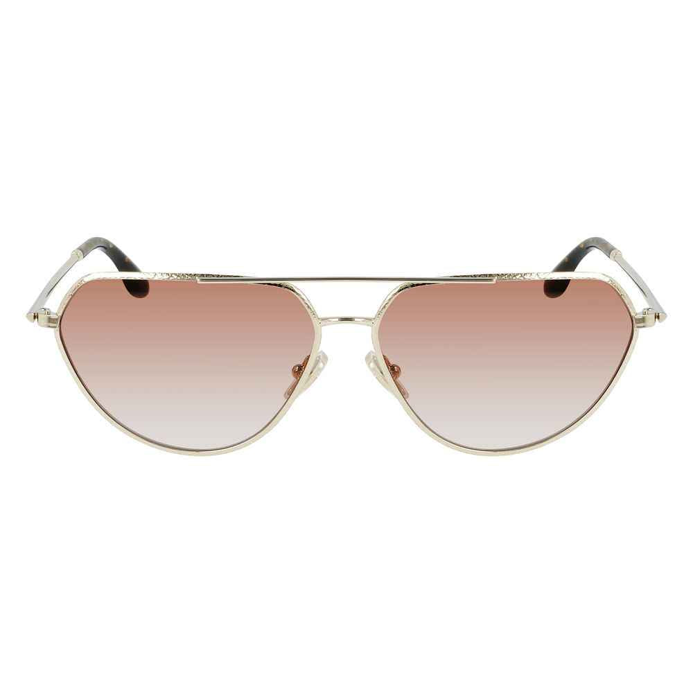 Victoria Beckham Gold Metal Sunglasses
