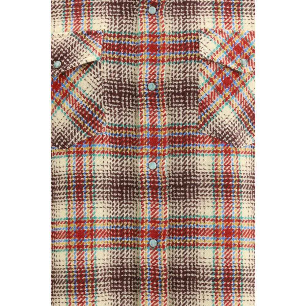 God's True Cashmere Multicolor Cashmere Pattern Shirt
