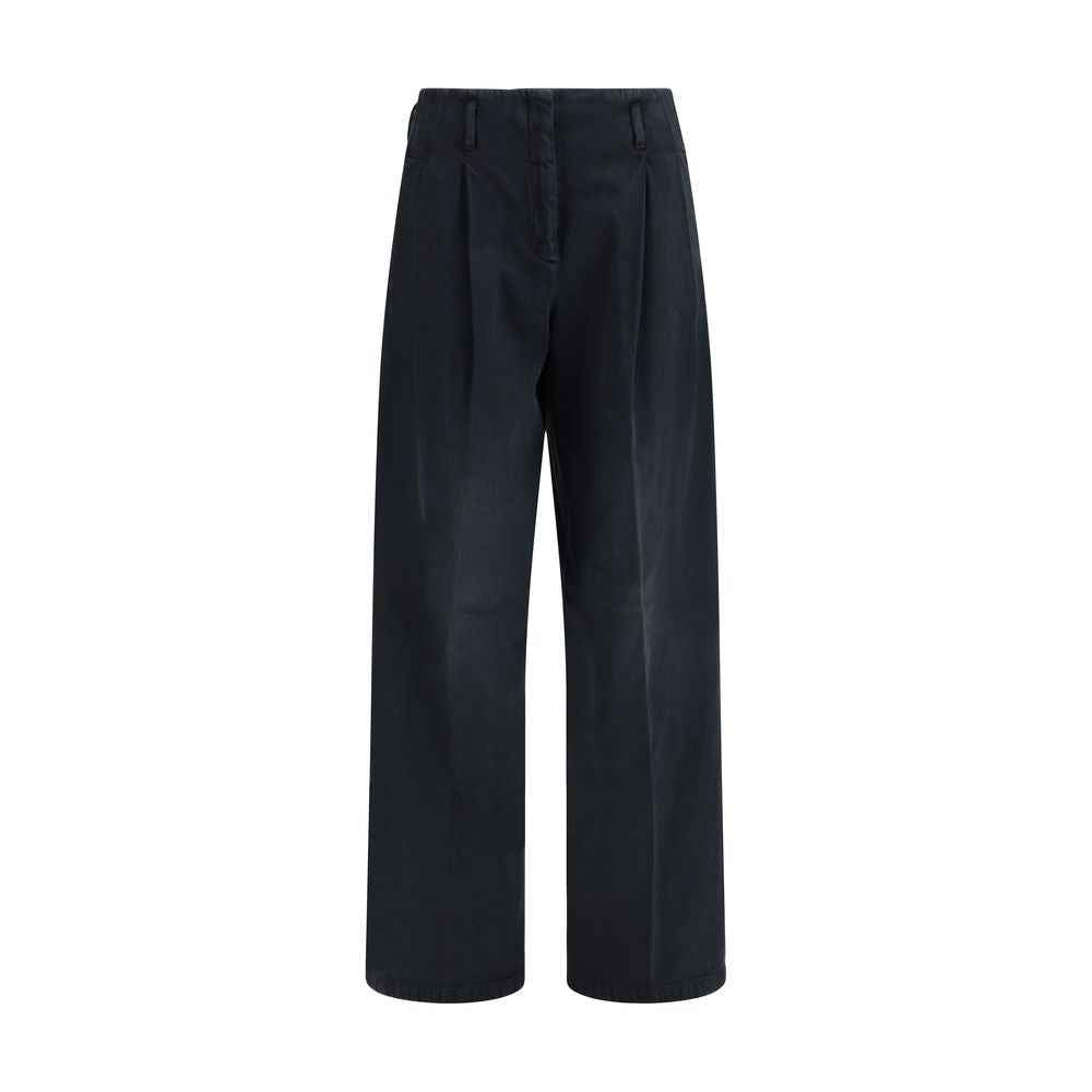 Golden Goose Black Cotton Casual Pants