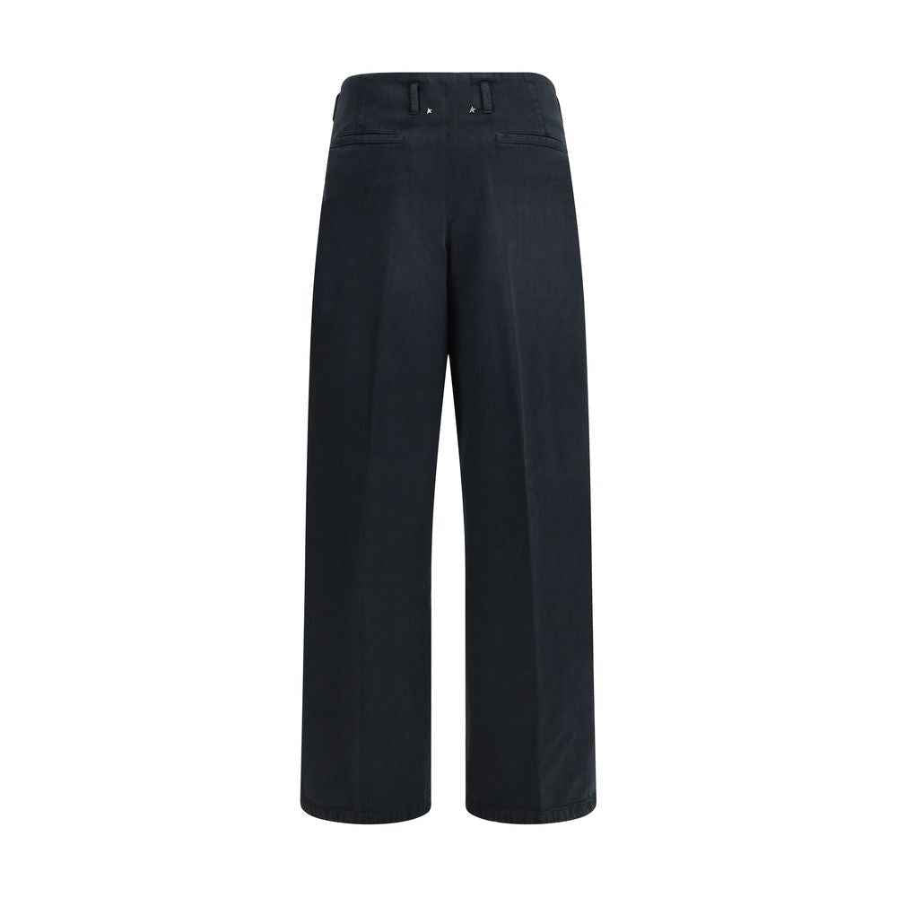 Golden Goose Black Cotton Casual Pants