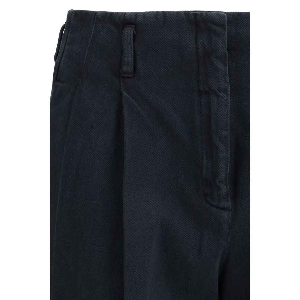 Golden Goose Black Cotton Casual Pants