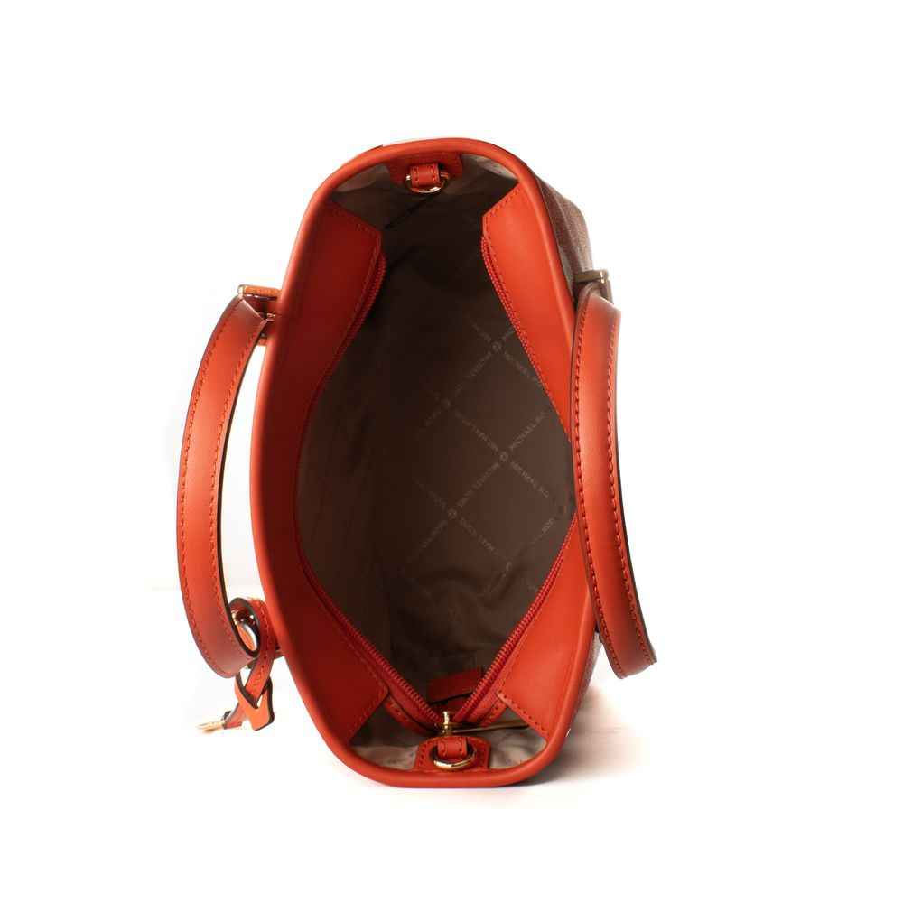 Michael Kors Orange Canvas Tote Bag