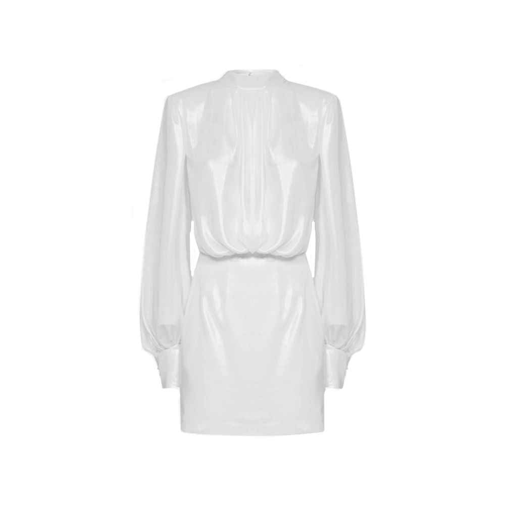 BLANCA VITA White Polyester Casual Dress