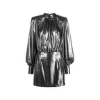 BLANCA VITA Silver Polyester Cocktail Dress