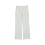 BLANCA VITA White Polyester Casual Pants
