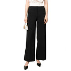 BLANCA VITA Black Elastane Casual Pants