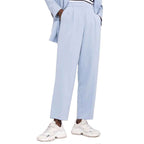 BLANCA VITA Blue Elastane Dress Pants