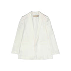 BLANCA VITA White Polyester Jackets And Coat