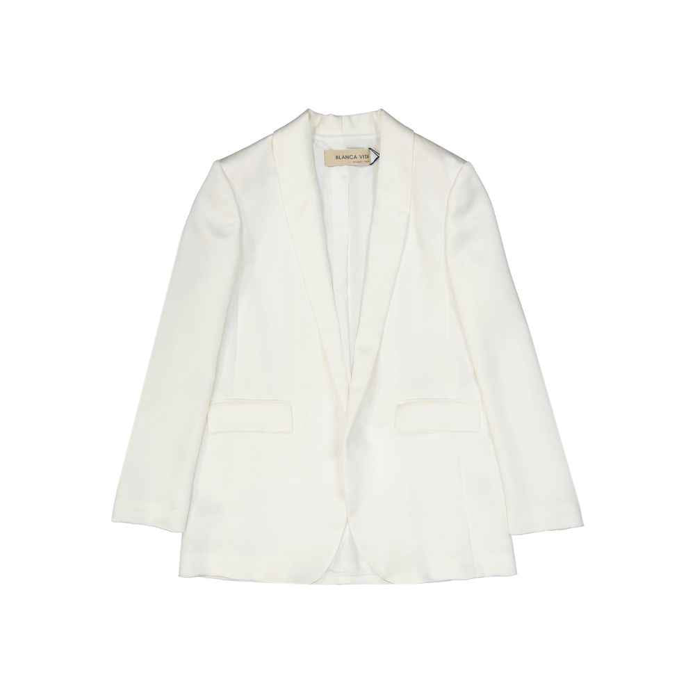 BLANCA VITA White Polyester Jackets And Coat