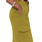 BLANCA VITA Bicolor Elastane Cargo Pants