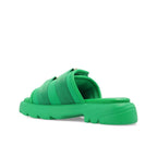 Bottega Veneta Bicolor Nylon Slides