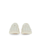 Bottega Veneta White Calfskin Low Top Sneakers