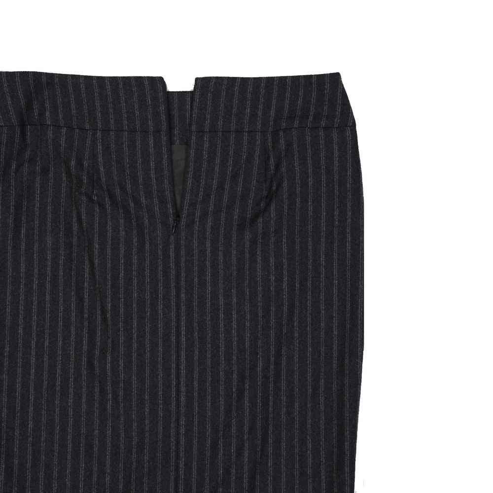 Brunello Cucinelli Gray Virgin Wool Midi Skirt