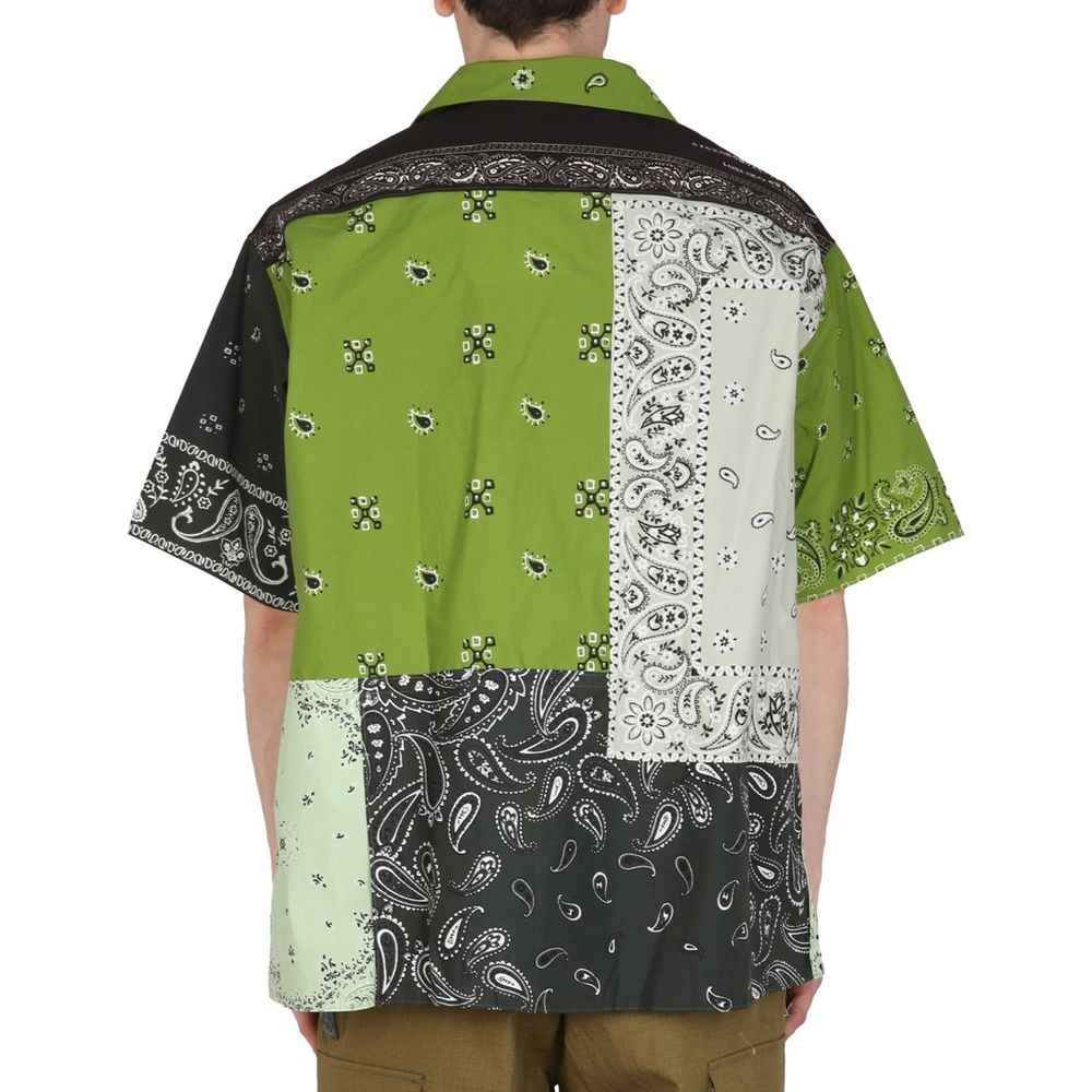 Kenzo Bicolor Cotton Shortsleeve Shirt